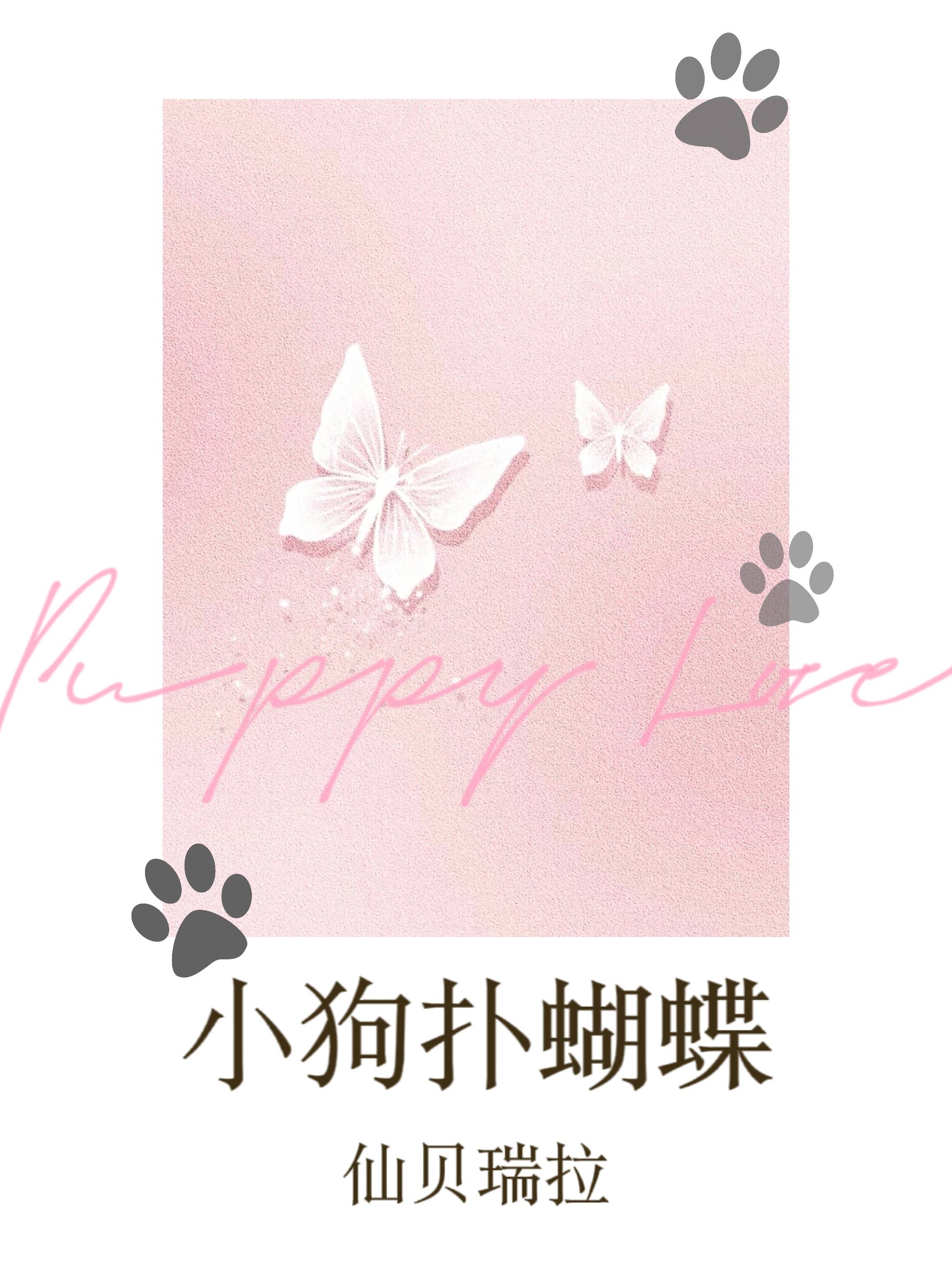 小狗撲蝴蝶