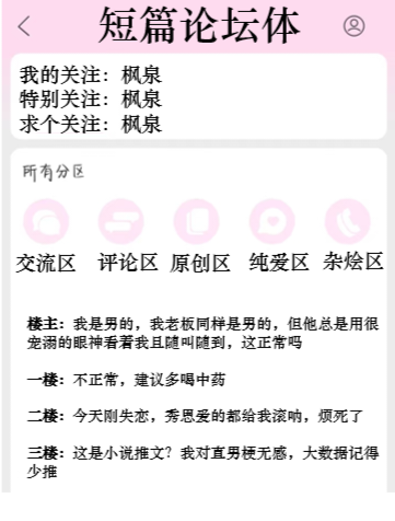 短篇論壇體