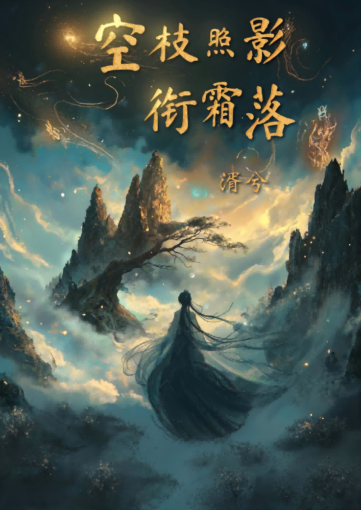 空枝照影銜霜落